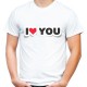 koszulka męska I LOVE YOU 3D