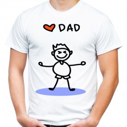 koszulka dla taty i love dad