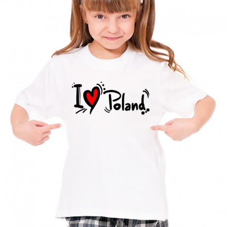 Koszulka i love Poland