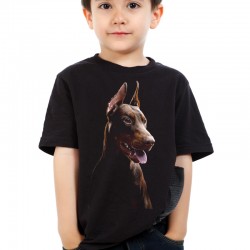Koszulka dziecięca z Dobermanem