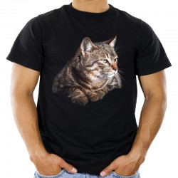 Koszulka męska z kotem
