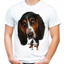 Koszulka z psem Bassetem