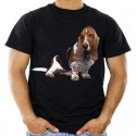 Koszulka z psem basset hound