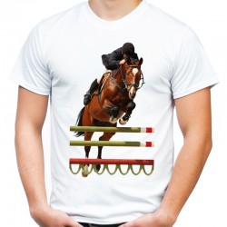 koszulka męska z końmi