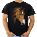 Koszulka jeździecka z głową konia