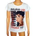 Koszulka z Audrey Hepburn makeup