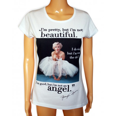 T-shirt z Marilyn Monroe angel