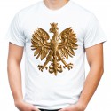 T-shirt z orłem złotym