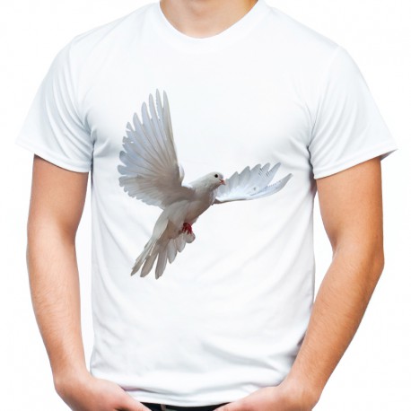Koszulka z białym gołębiem