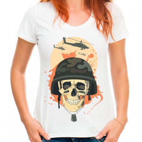 T-shirt z czaszką Armia