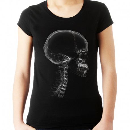 Koszulka damska z czaszką x-ray