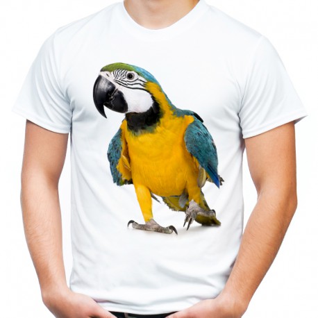 T-shirt z papugami