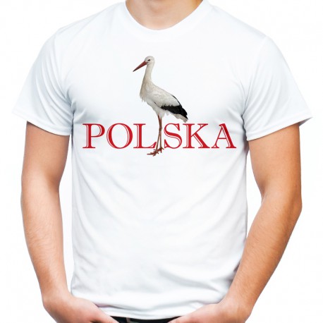 Koszulka z bocianem Polska