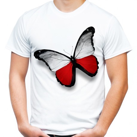 Koszulka z motylem Polska