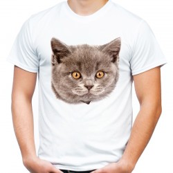 koszulka z głową kota