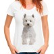 Koszulka z psem West Highland white terrier
