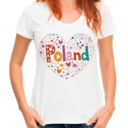 Koszulka z sercem Polska