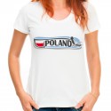 Bluzka z bocianem z napisem POLAND