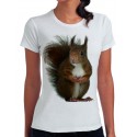 koszulka damska z wiewiórką LS002