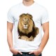 t-shirt biały z lwem KT03M
