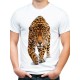 t-shirt męski biały z jaguarem KT01M