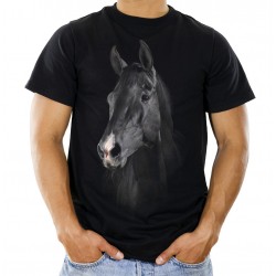 Koszulka męska z głową konia