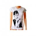 koszulka z nadrukiem Audrey Hepburn motyw 001
